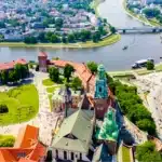 Panorámica de Cracovia con el Castillo de Wawel y el río Vístula -utc